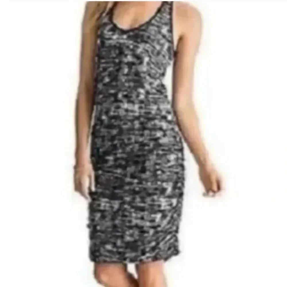 Athleta Space Dye Soft Racerback Dress Gray Size XXS - Picture 2 of 6